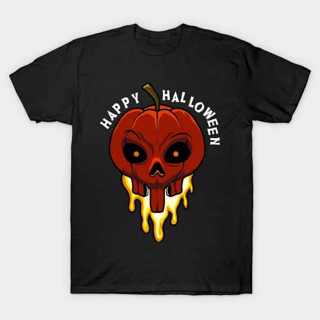 Skull Pumpkin T-Shirt by Oyeplot